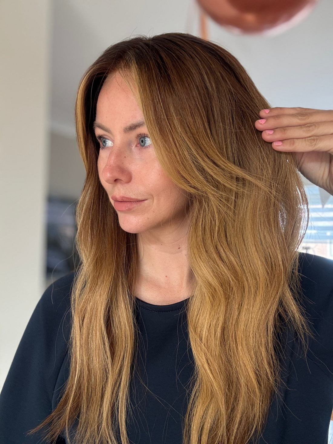 Olivia – Hellbraune Balayage HD Lace Echthaarperücke | 18" & 22"