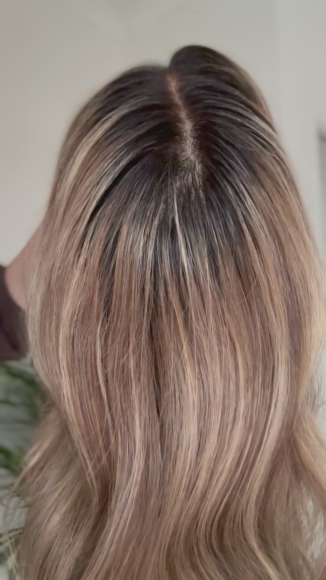 Brown Blonde Balayage Wig 180 Density